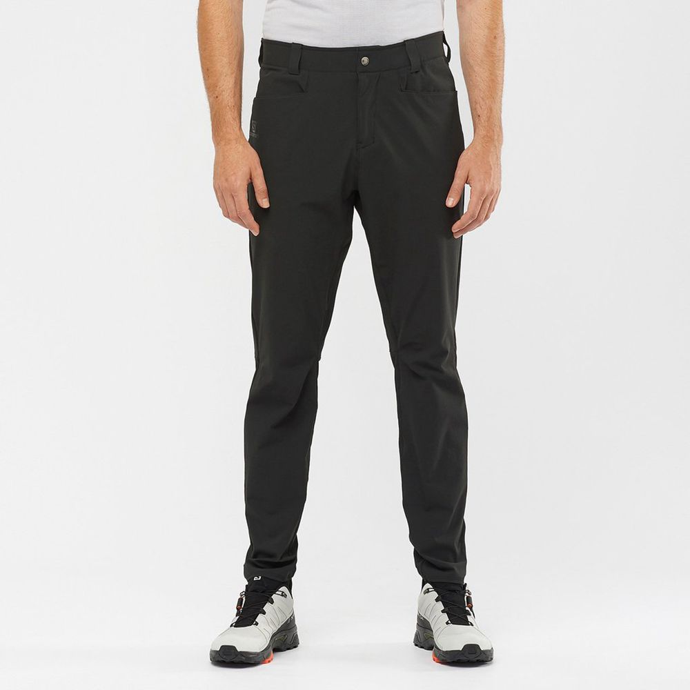 Salomon WAYFARER TAPERED - Mens Pants - Black - NZ (17509-VLPT)